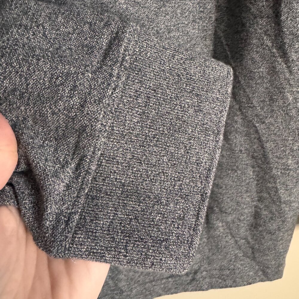 Massimo Dutti 100% Cotton XL Gray Long Sleeve Button Polo Shirt Business Career - Picture 4 of 9